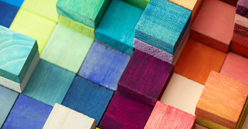 Diversity in Science coloured blocks