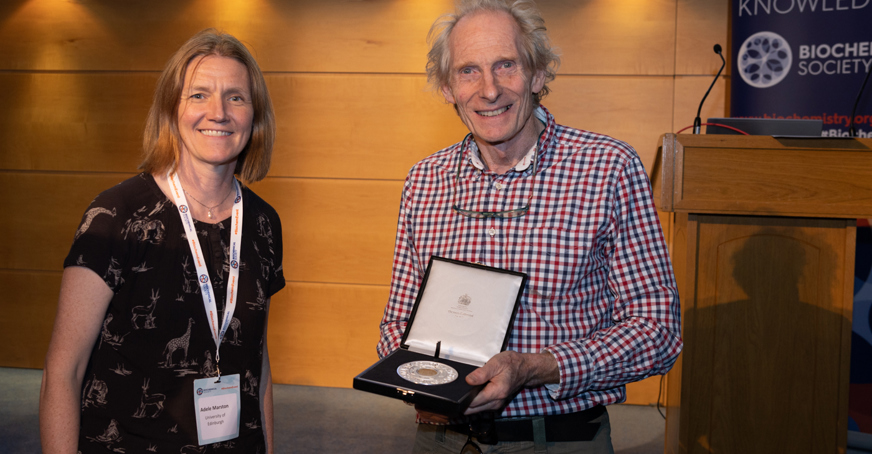 Centenary Award winner Kim Nasmyth being presented with his medal