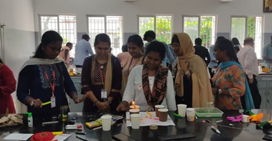 Group of students in a lab