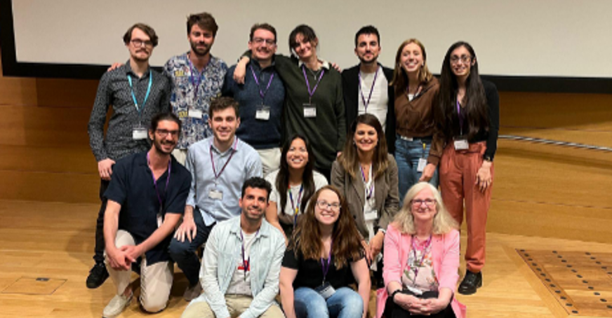 YEN committee 2023 and Dr Karen Lee (right bottom corner) founder of ReGen Charity in the memory of late Dr Sammy Lee, and friend and long term supporter of YEN. Names from top lef to right, Matyas Bubna-Litic, Jeremie Subrini, Jack Morgan, Olivia Dinwoodie, Christos Kalaitzis, Irina Ballaguer Basells, Chantelle Spiteri, Luca Zanieri, Ferran Garcia Llagostera, Mint Htun, Foteini Papaleonidopoulou, Sergio Menchero, Cláudia Belém and Dr Karen Lee